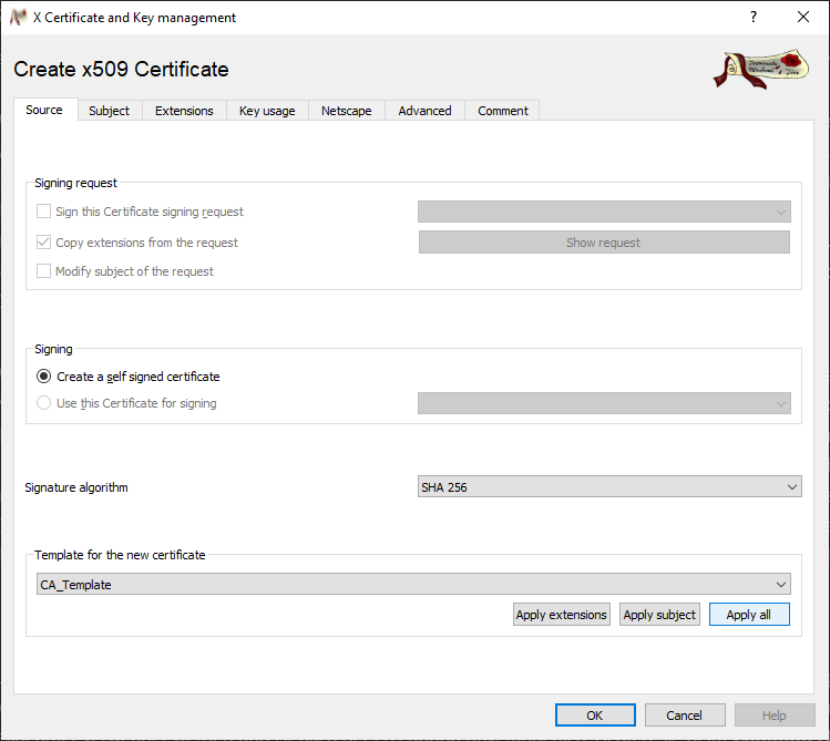 cg en m3 creating certificates xca 03